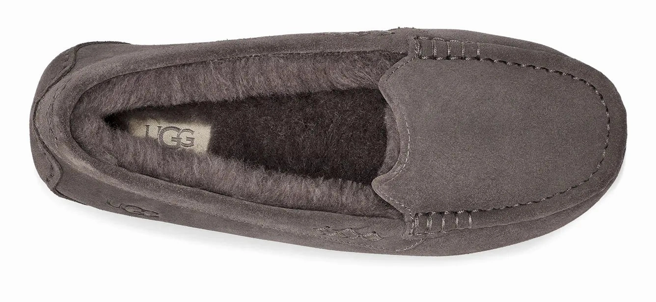 Women's UGG Ansley  Classic Suede Moccasin with Wool Lining Ugg cozy footwear visuals