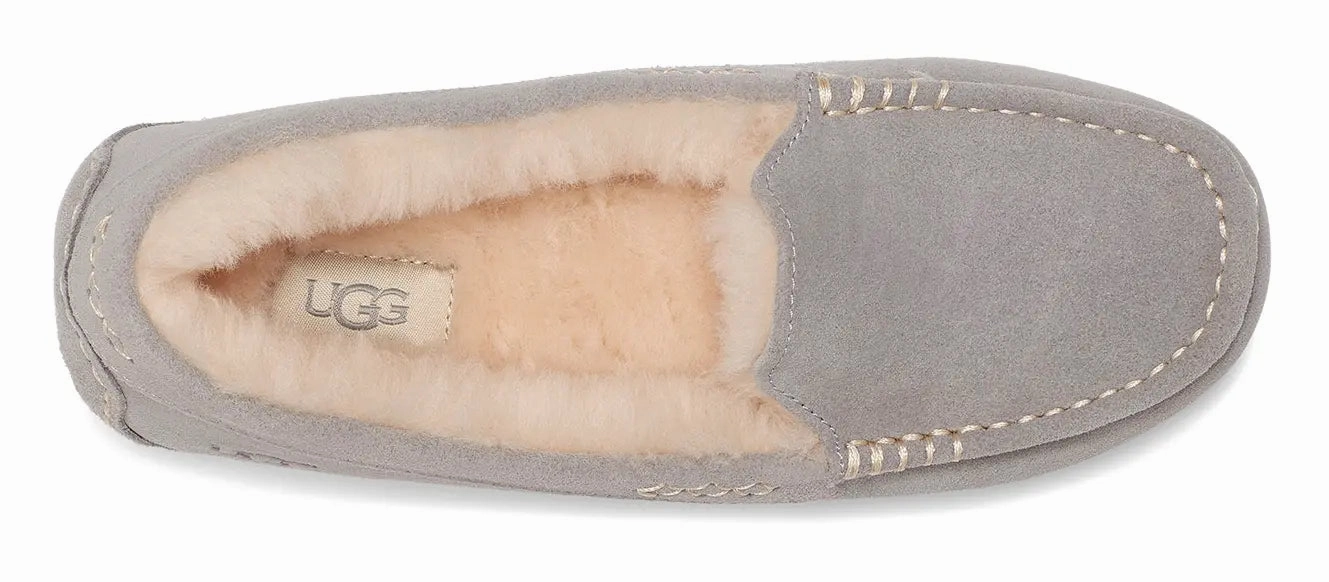 Women's UGG Ansley  Classic Suede Moccasin with Wool Lining Ugg cozy footwear visuals