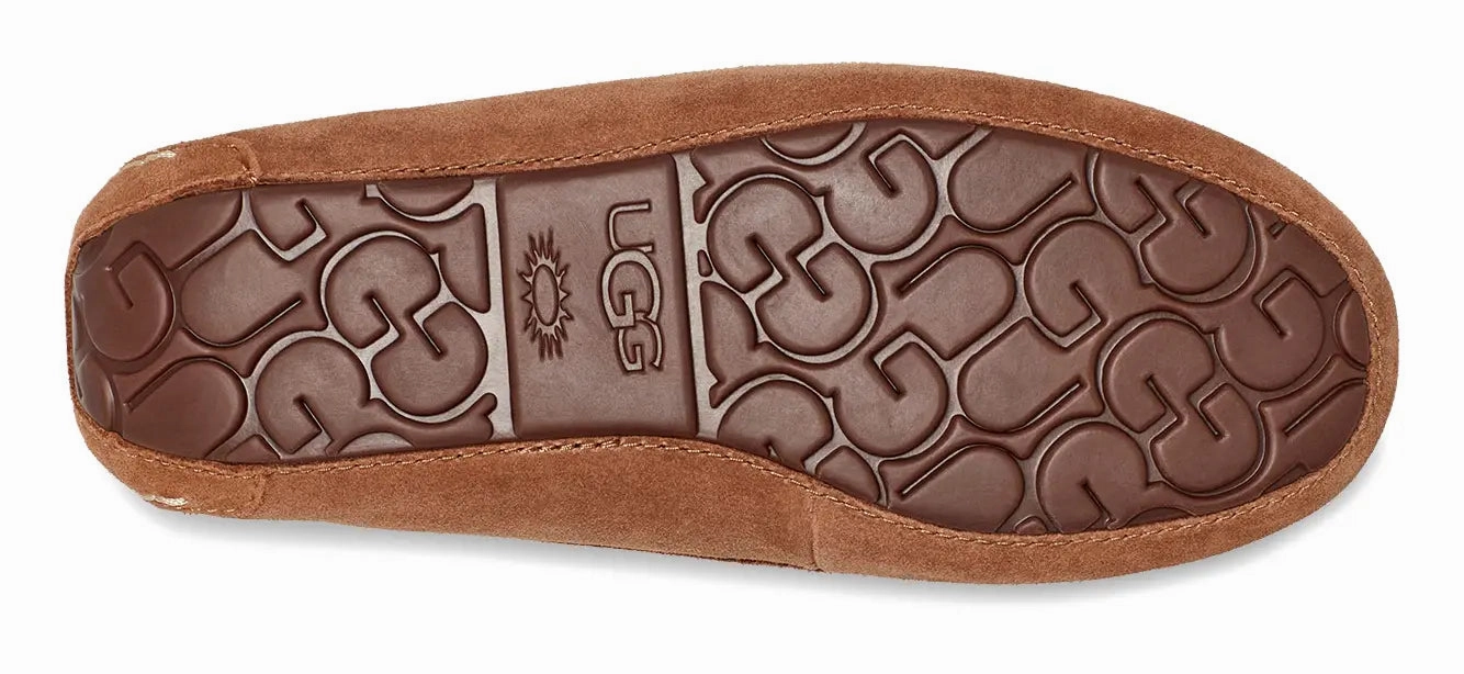 Women's UGG Ansley  Classic Suede Moccasin with Wool Lining Ugg cozy footwear visuals