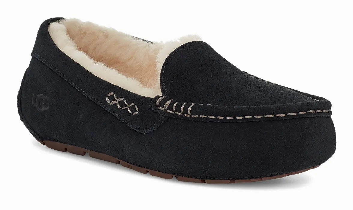 Women's UGG Ansley  Classic Suede Moccasin with Wool Lining Ugg cozy winter footwear styles