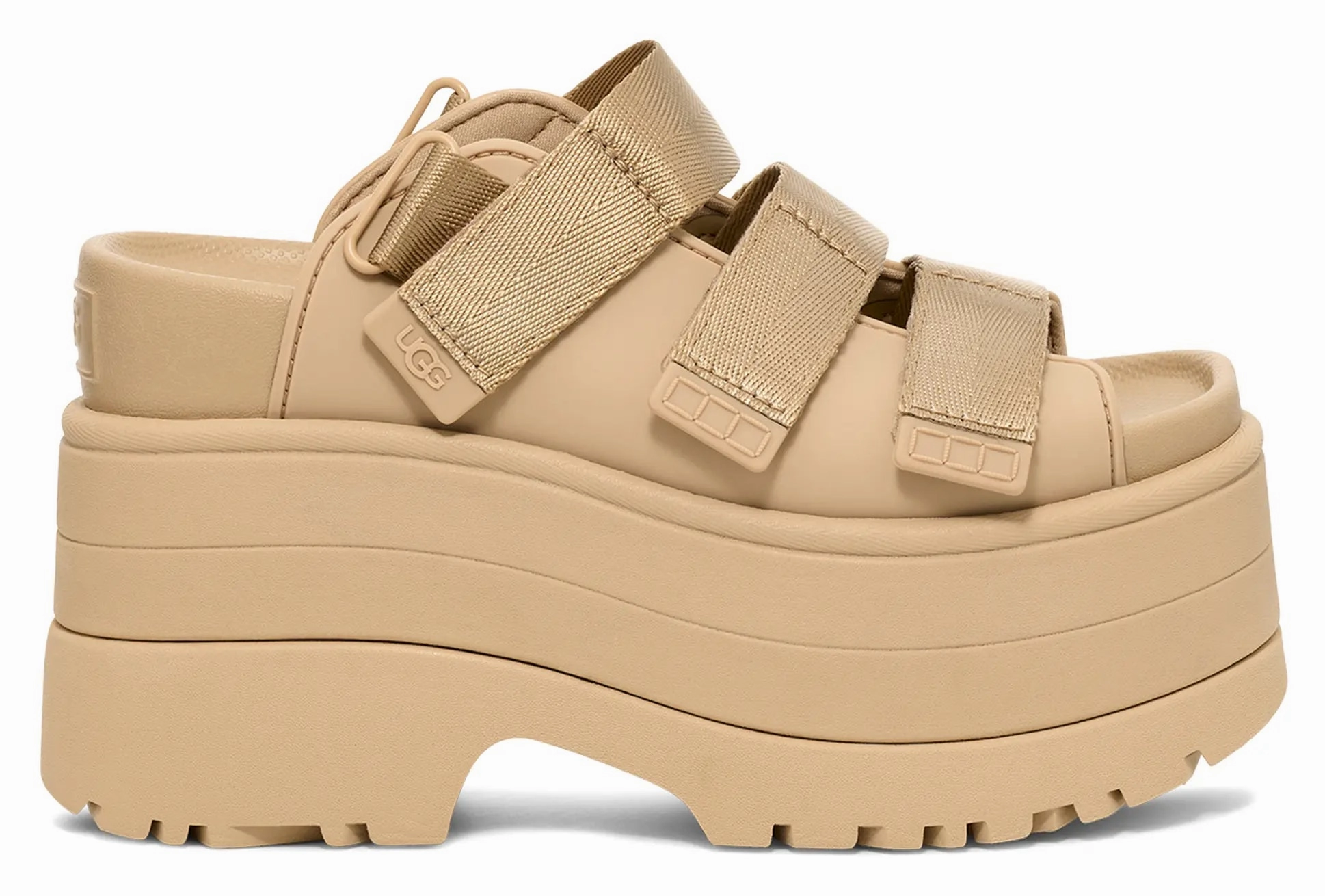 Women's UGG GoldenRise  Bold, Versatile Platform Sandals Ugg cozy footwear visuals