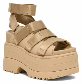 Women's UGG GoldenRise  Bold, Versatile Platform Sandals Ugg cozy winter footwear styles