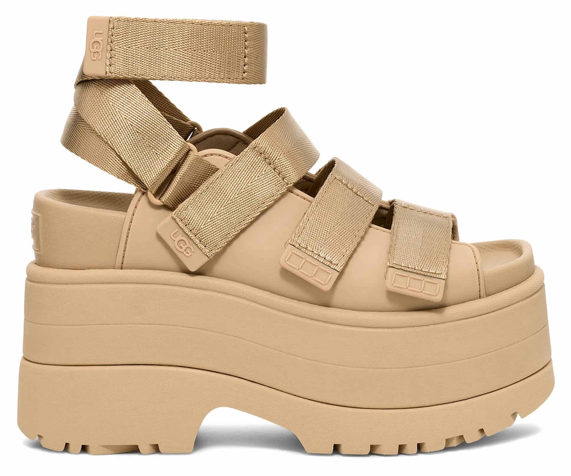 Women's UGG GoldenRise  Bold, Versatile Platform Sandals Ugg cozy footwear visuals