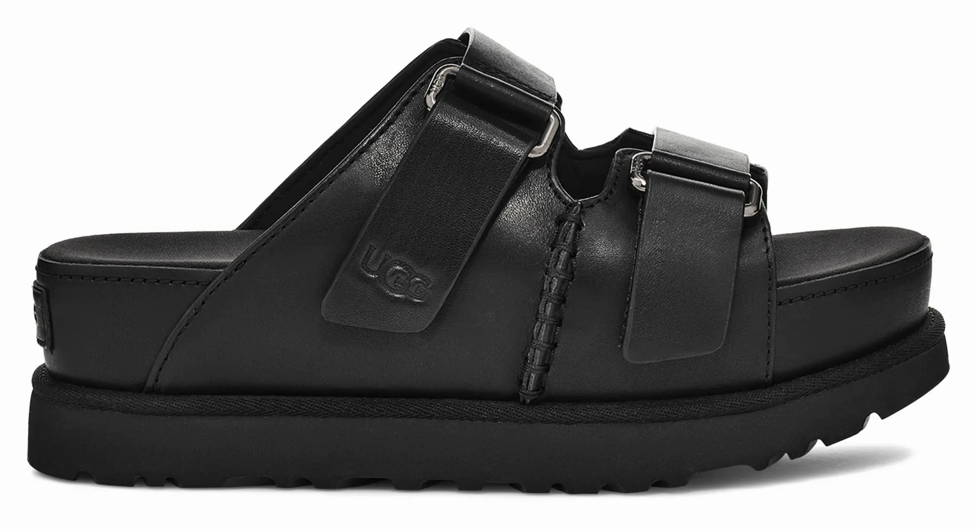 Women's UGG Goldenstar Hi Slide Leather  Elevated Comfort & Style Ugg cozy footwear visuals