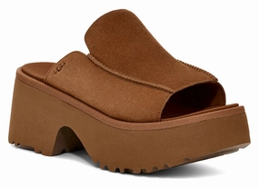 Women's UGG New Heights Slide  Chic & Comfortable Platform Sandals Ugg cozy winter footwear styles