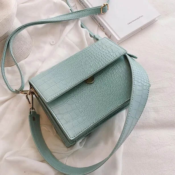Women's Designer Luxury Handbag 2020 Fashion New High quality PU Leather Women Handbags Crocodile pattern Shoulder Messenger Bag Fashion Nova Bags