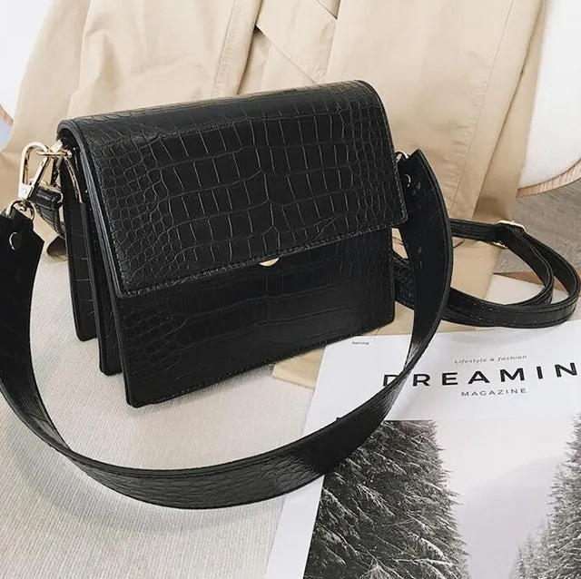Women's Designer Luxury Handbag 2020 Fashion New High quality PU Leather Women Handbags Crocodile pattern Shoulder Messenger Bag Fashion Nova Bags