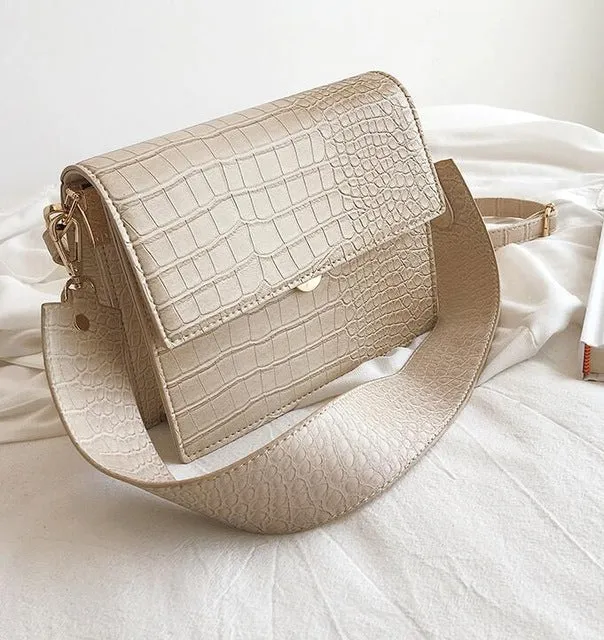 Women's Designer Luxury Handbag 2020 Fashion New High quality PU Leather Women Handbags Crocodile pattern Shoulder Messenger Bag Fashion Nova Bags