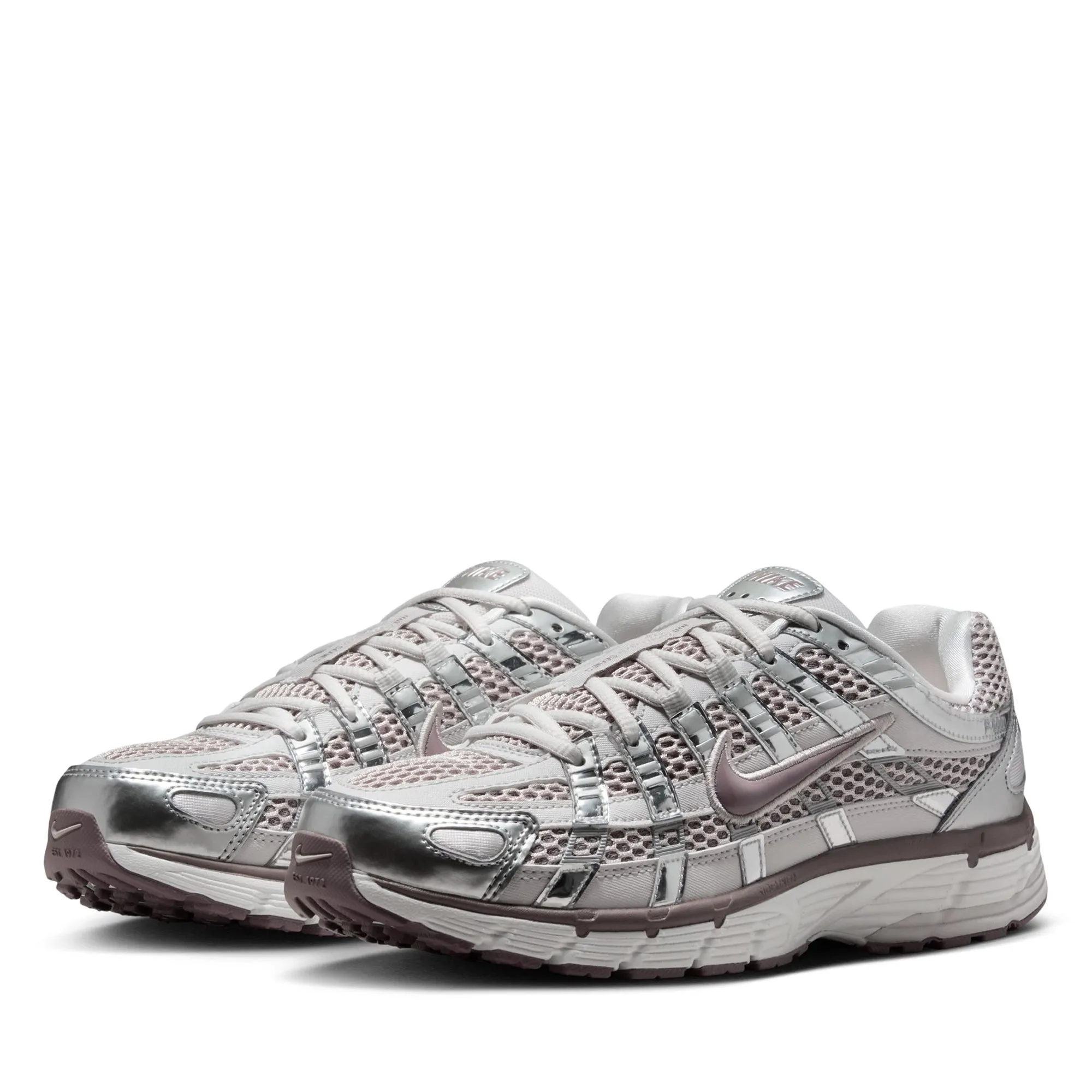 Women's Nike P-6000 - Platinum Violet/Taupe Grey Nike signature shoe looks