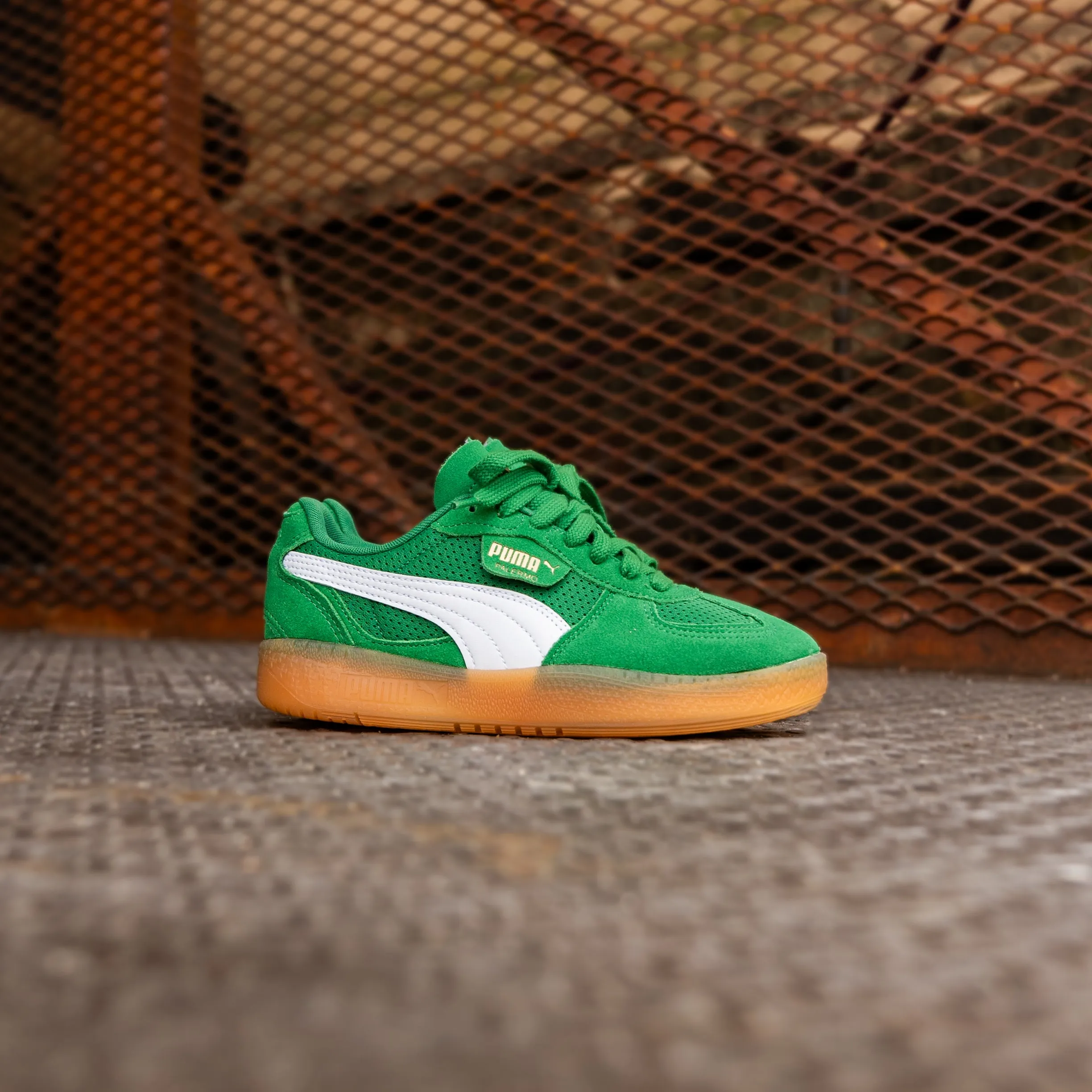Women's Puma Palermo Moda Vintage (Archive Green/Gum) Puma athletic shoe visuals