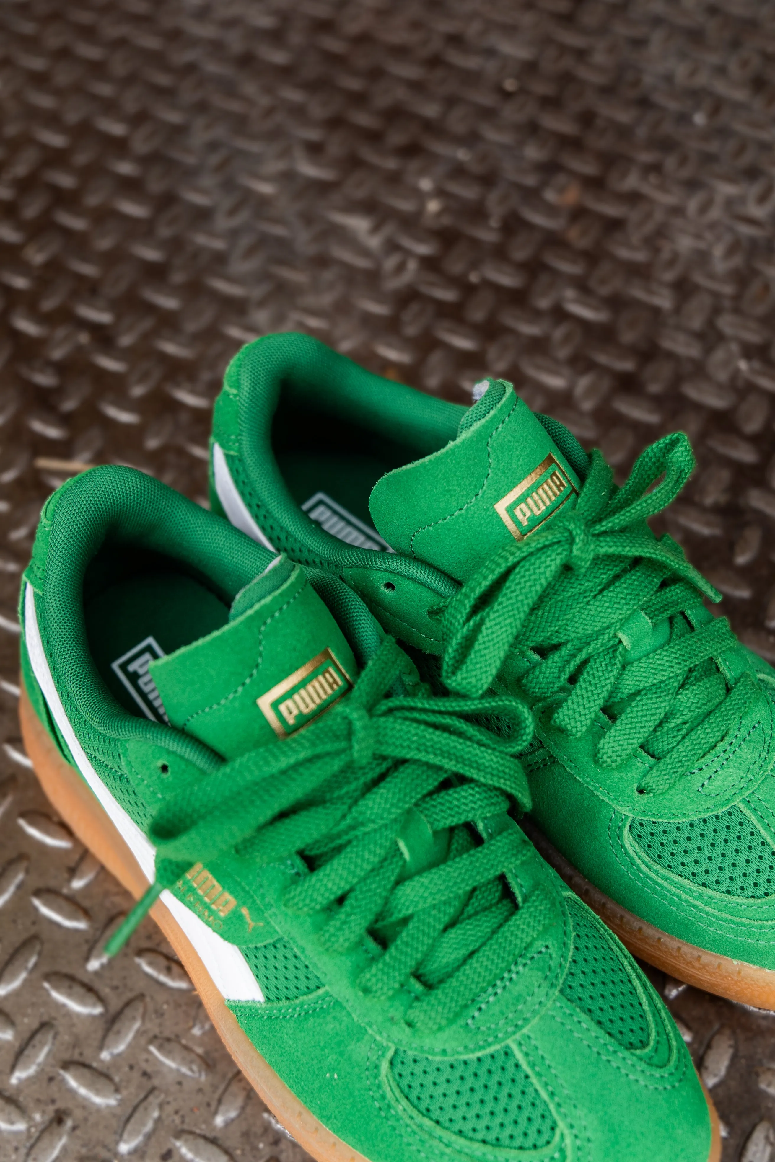 Women's Puma Palermo Moda Vintage (Archive Green/Gum) Puma athletic shoe visuals