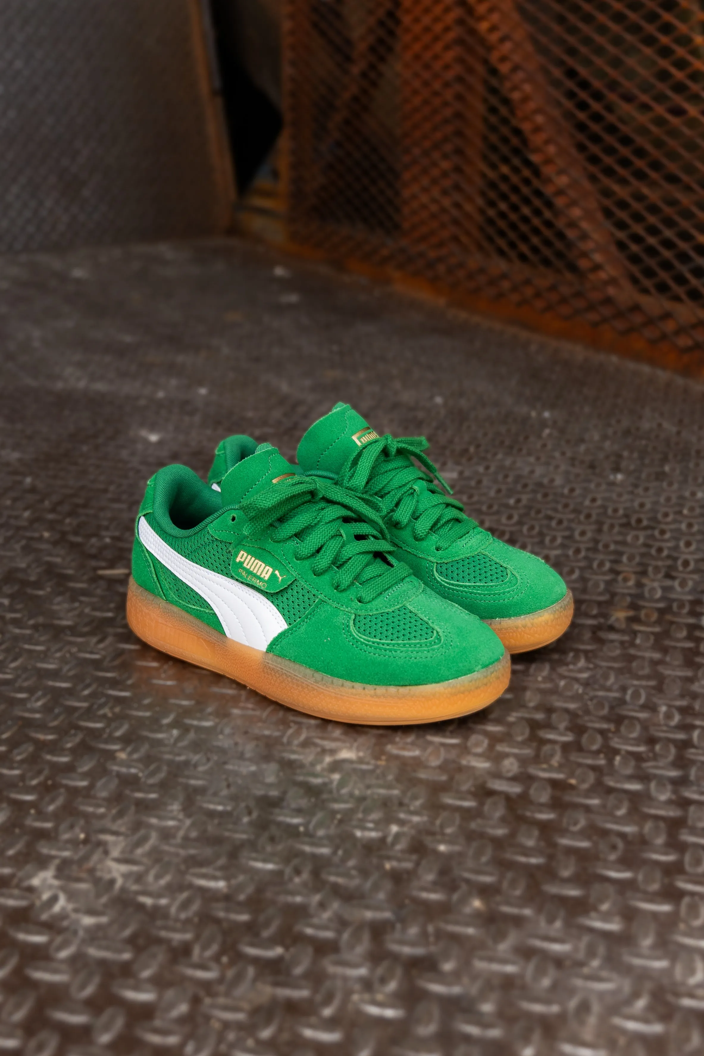 Women's Puma Palermo Moda Vintage (Archive Green/Gum) Puma athletic shoe visuals