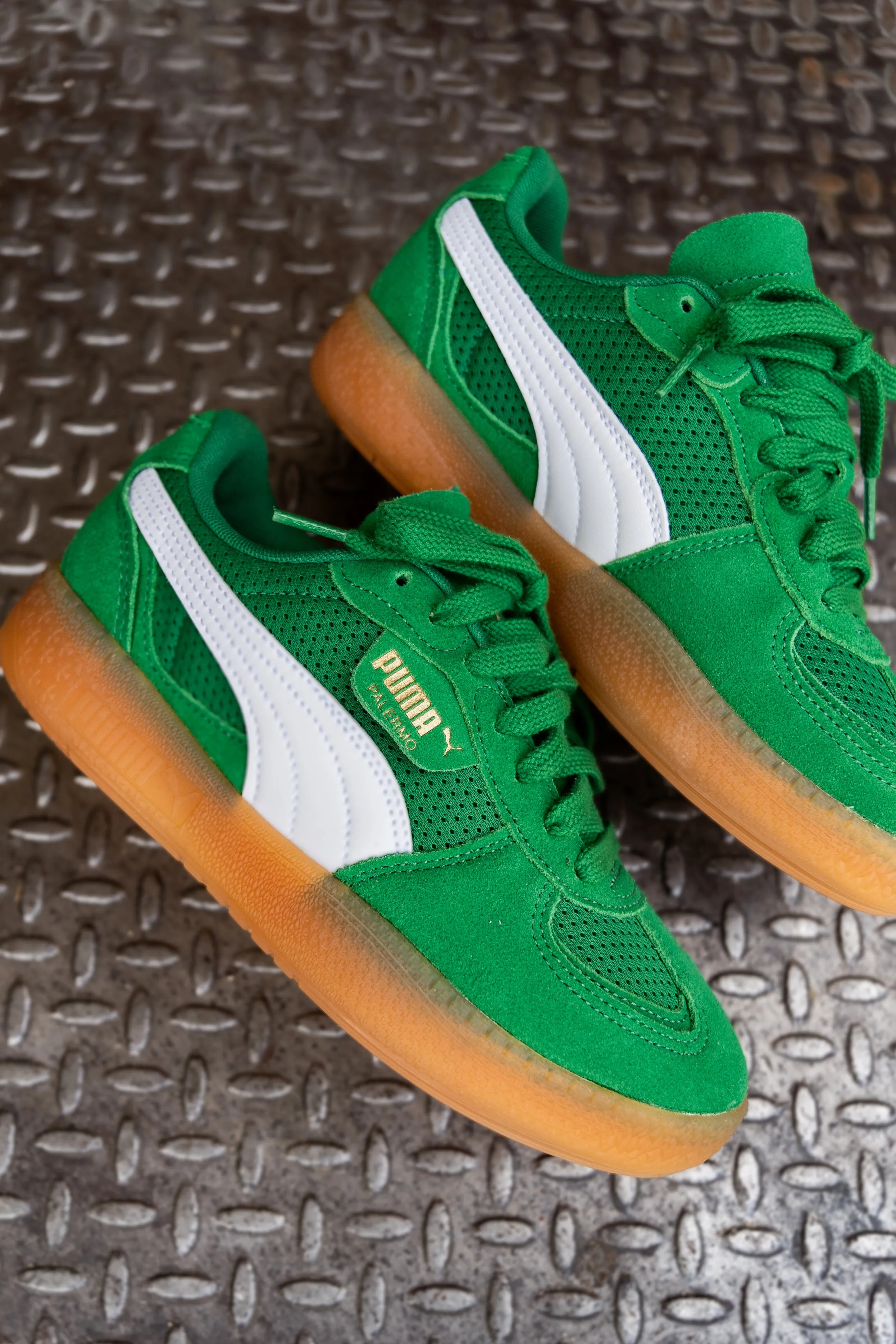 Women's Puma Palermo Moda Vintage (Archive Green/Gum) Puma athletic shoe visuals