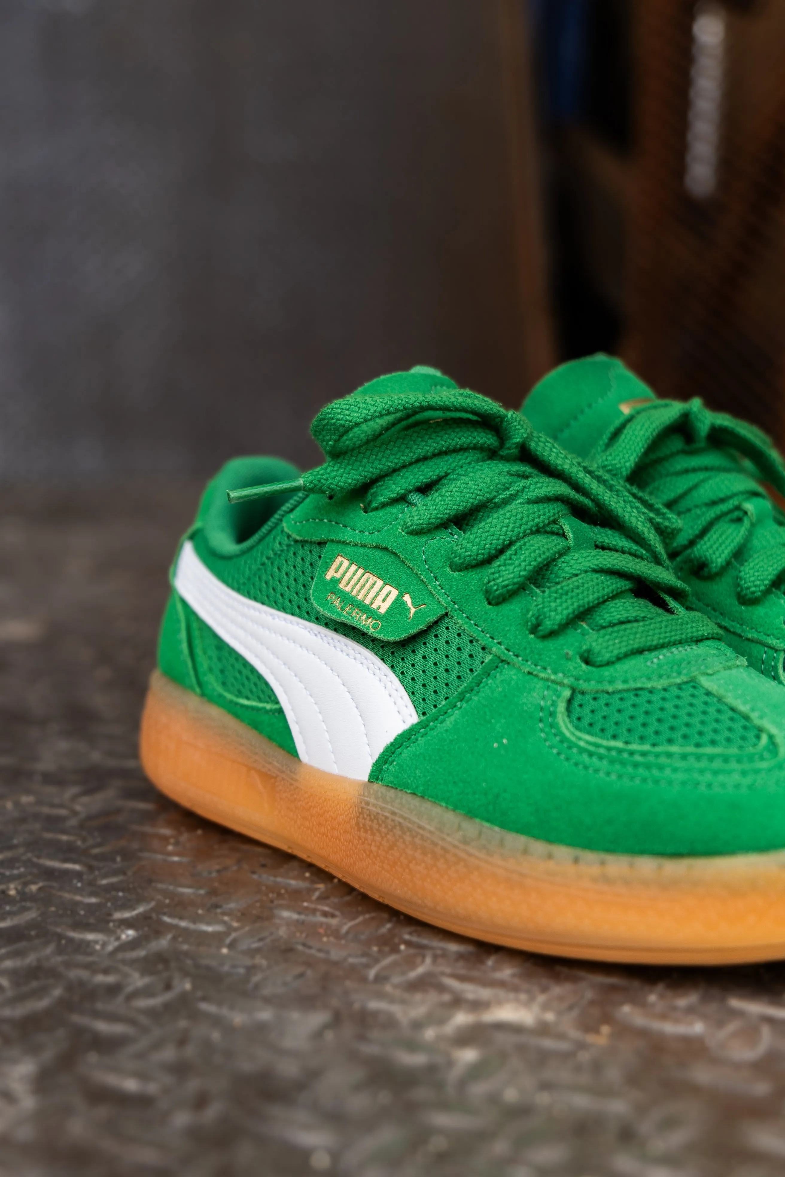 Women's Puma Palermo Moda Vintage (Archive Green/Gum) Puma athletic shoe visuals