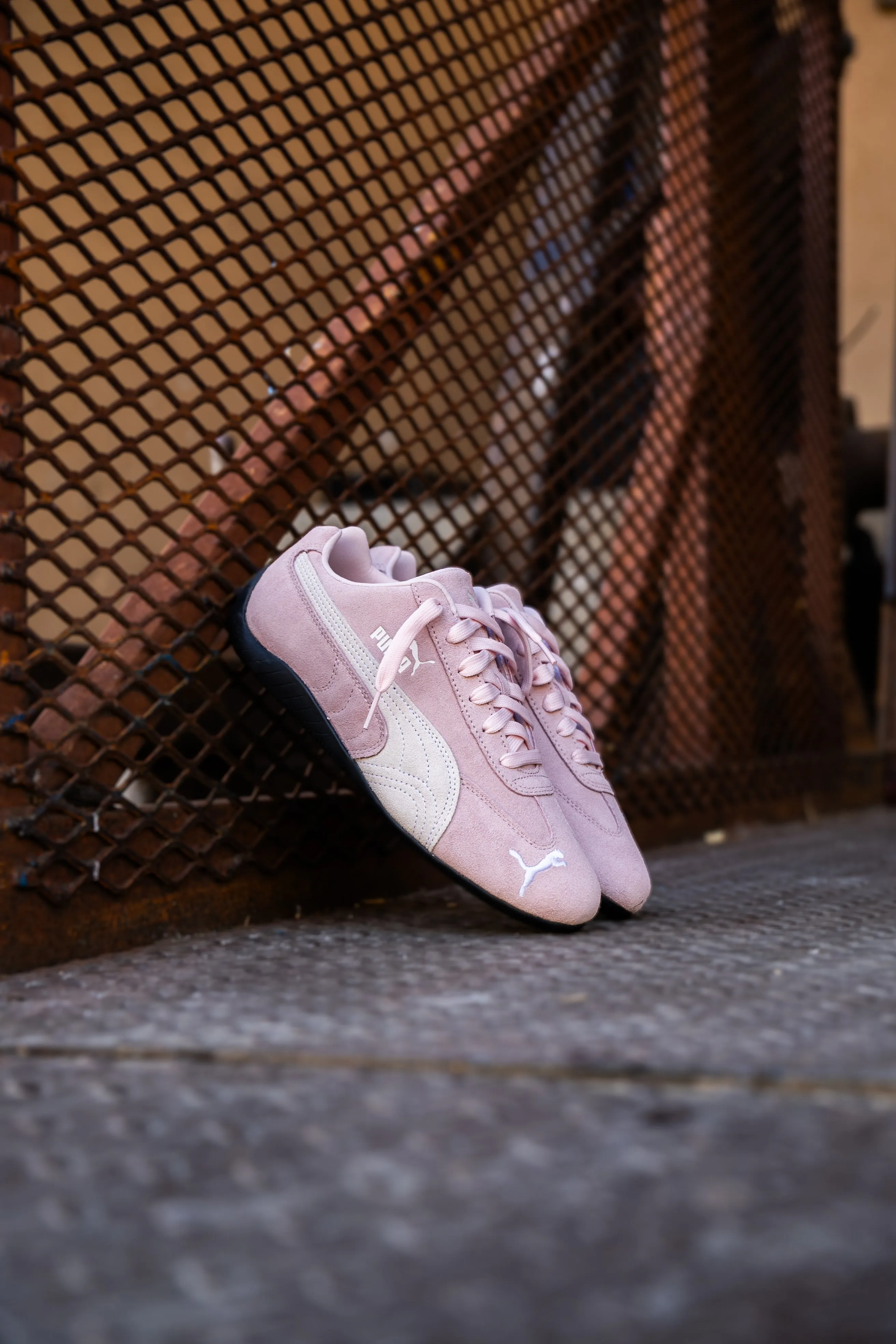 Womens Puma Speedcat OG (Whisp Of Pink/Puma White) Puma athletic shoe visuals