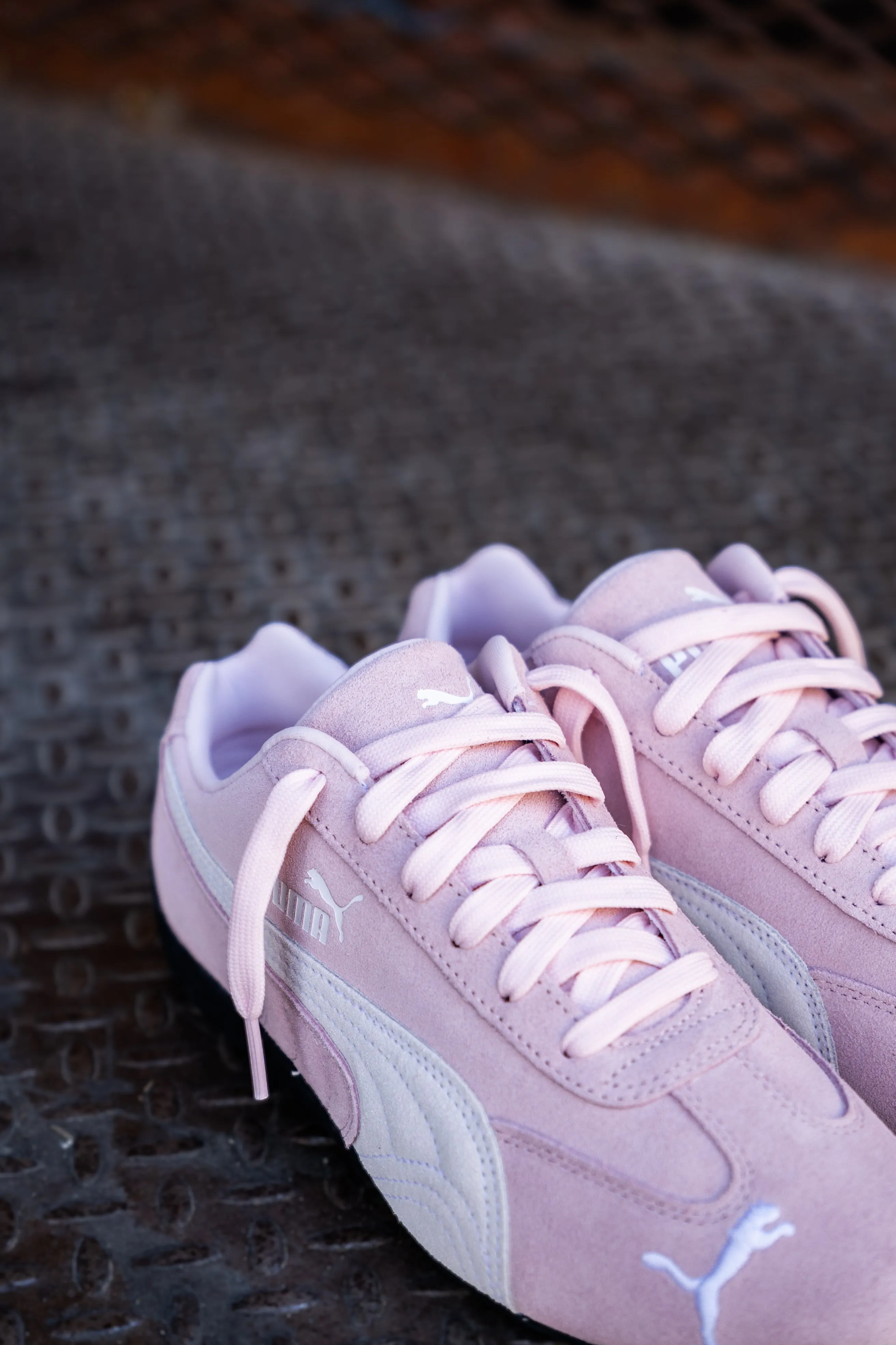 Womens Puma Speedcat OG (Whisp Of Pink/Puma White) Puma athletic shoe visuals