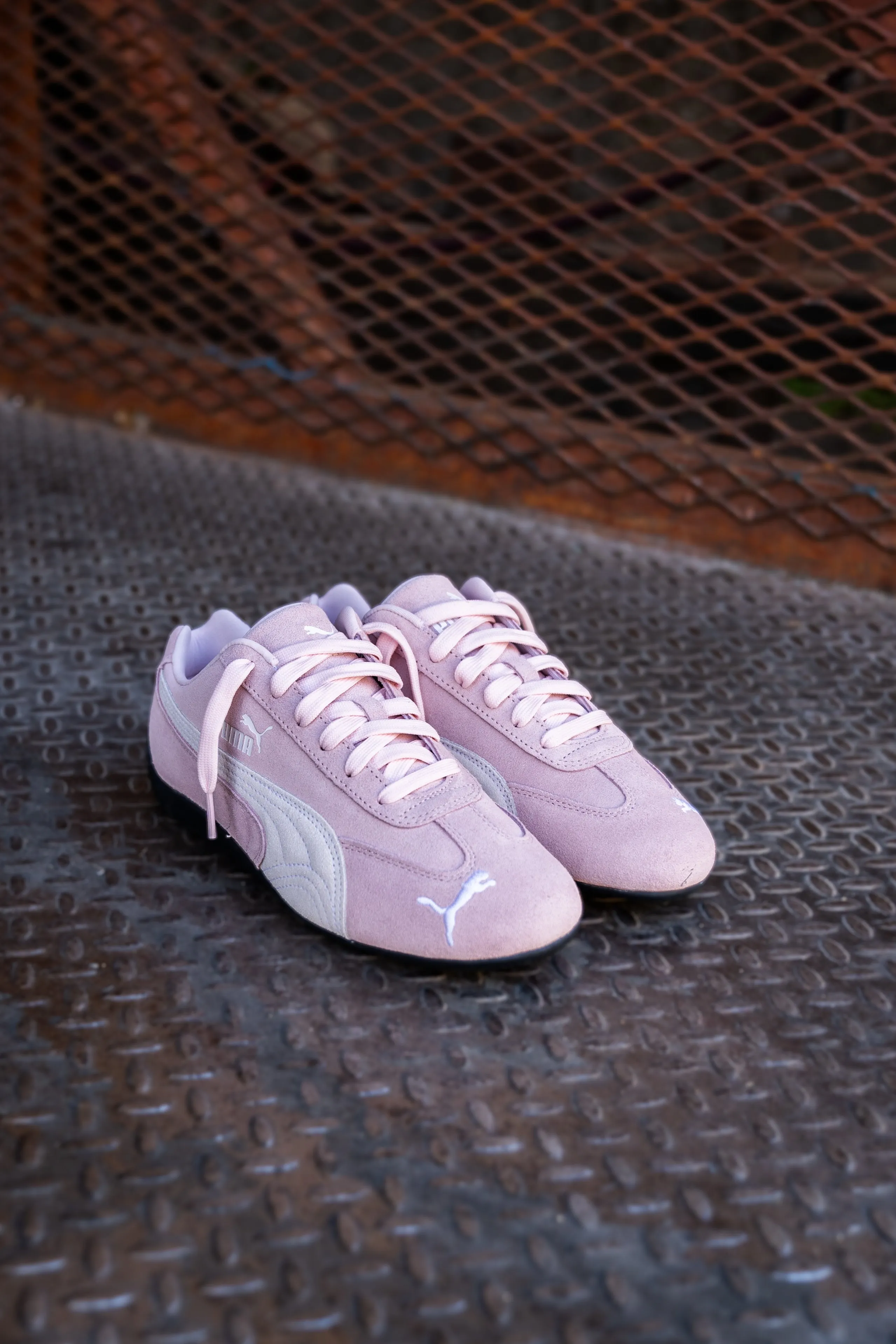Womens Puma Speedcat OG (Whisp Of Pink/Puma White) Puma athletic shoe visuals