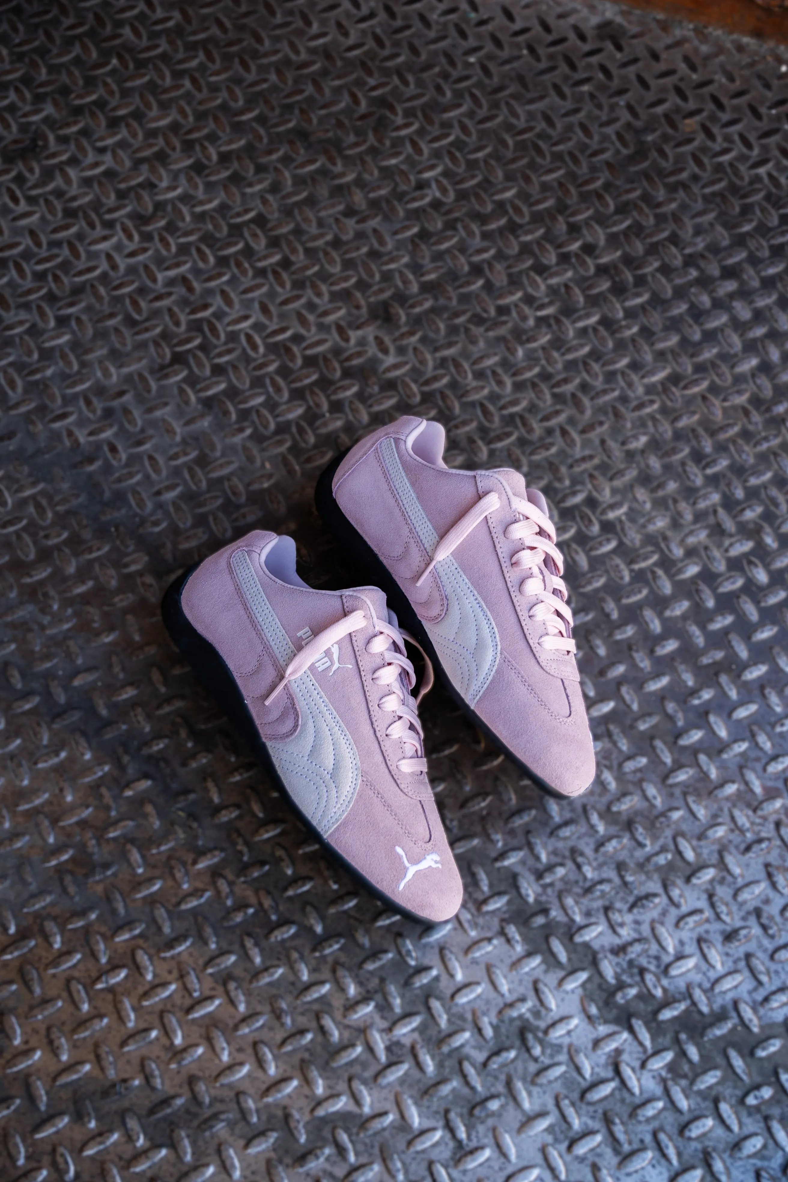 Womens Puma Speedcat OG (Whisp Of Pink/Puma White) Puma athletic shoe visuals
