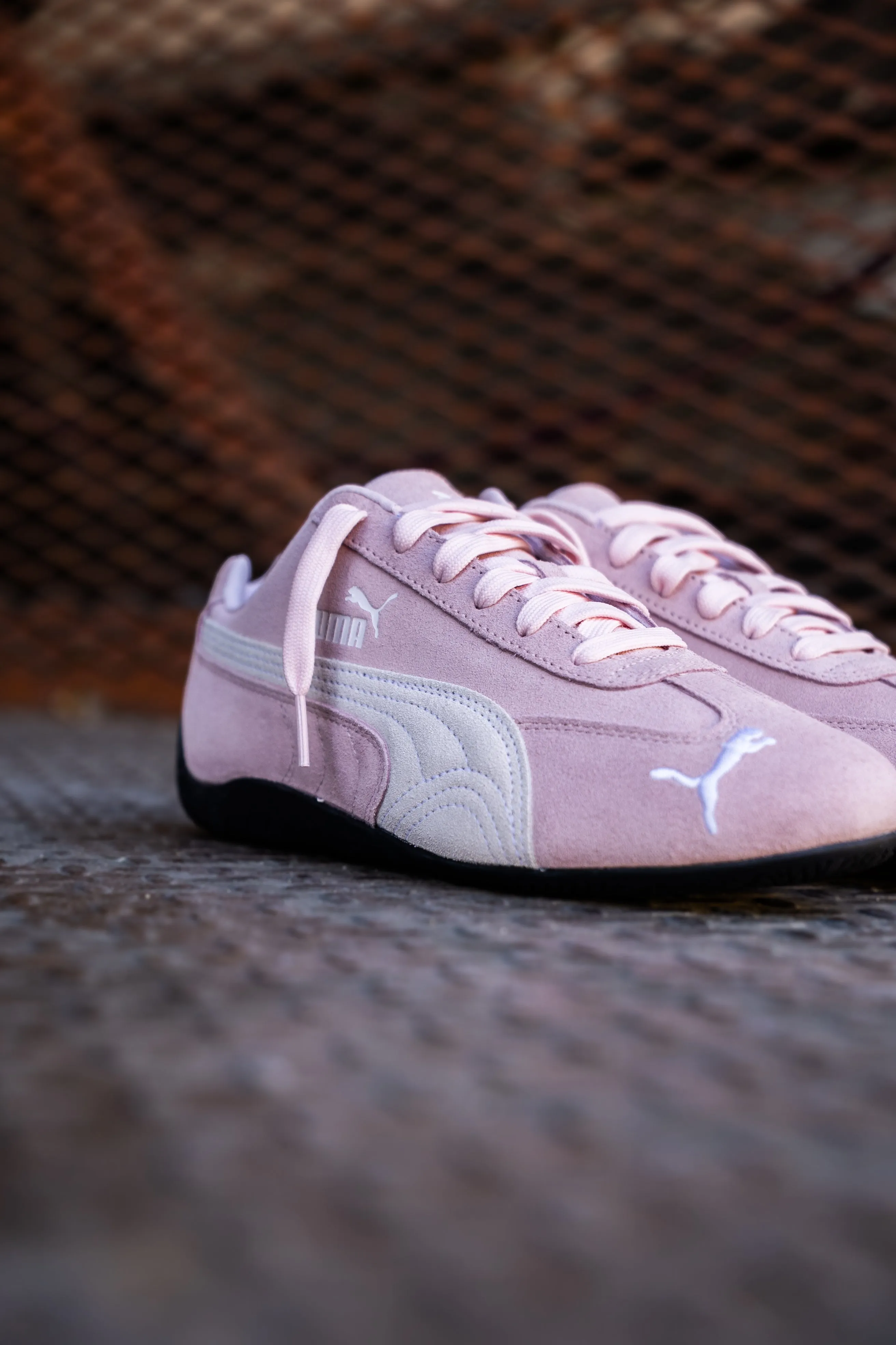 Womens Puma Speedcat OG (Whisp Of Pink/Puma White) Puma athletic shoe visuals