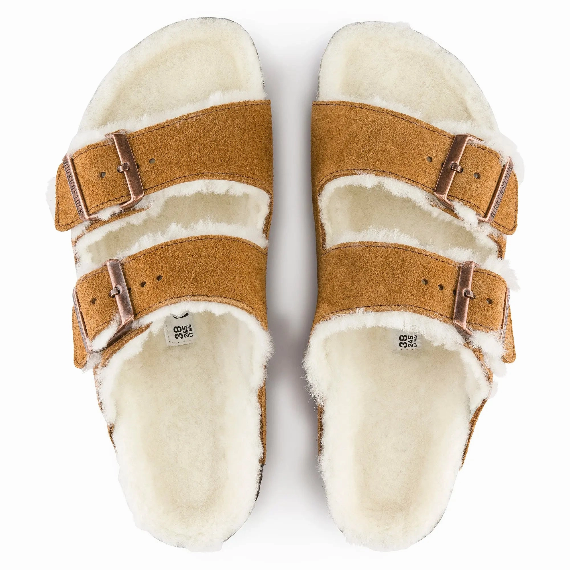 Womens Birkenstock Arizona Shearling  Cozy Suede Sandal with Plush Lining Birkenstock ergonomic sandals