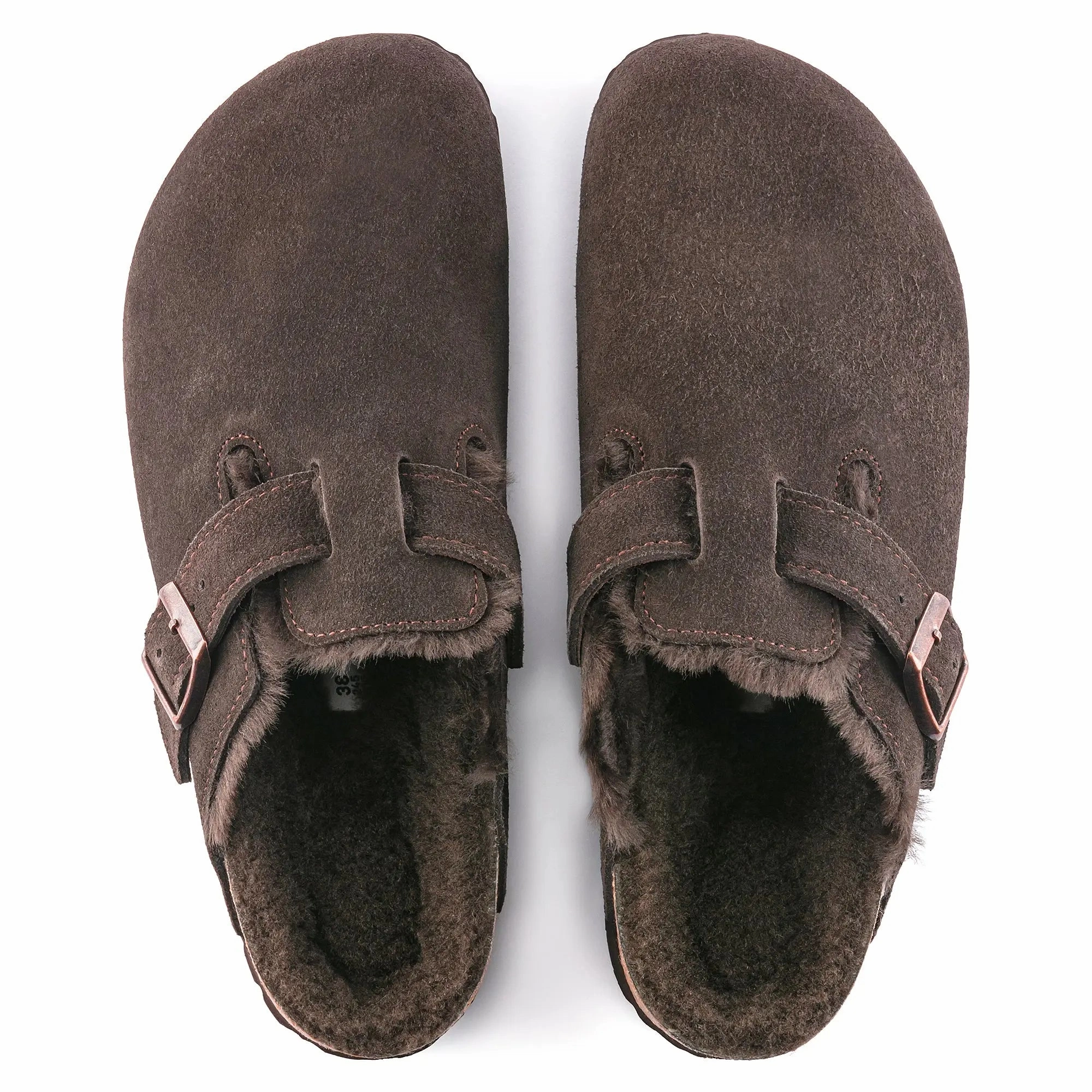 Womens Birkenstock Boston Shearling  Cozy Suede Clog with Plush Lining Birkenstock ergonomic sandals