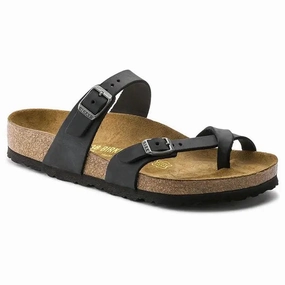 Womens Birkenstock Mayari Oiled Leather  Elegant Sandal with Supportive Comfort Birkenstock soft footbed slides for casual wear