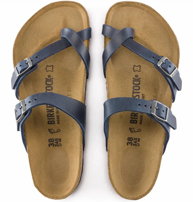 Womens Birkenstock Mayari Oiled Leather  Elegant Sandal with Supportive Comfort Birkenstock ergonomic sandals
