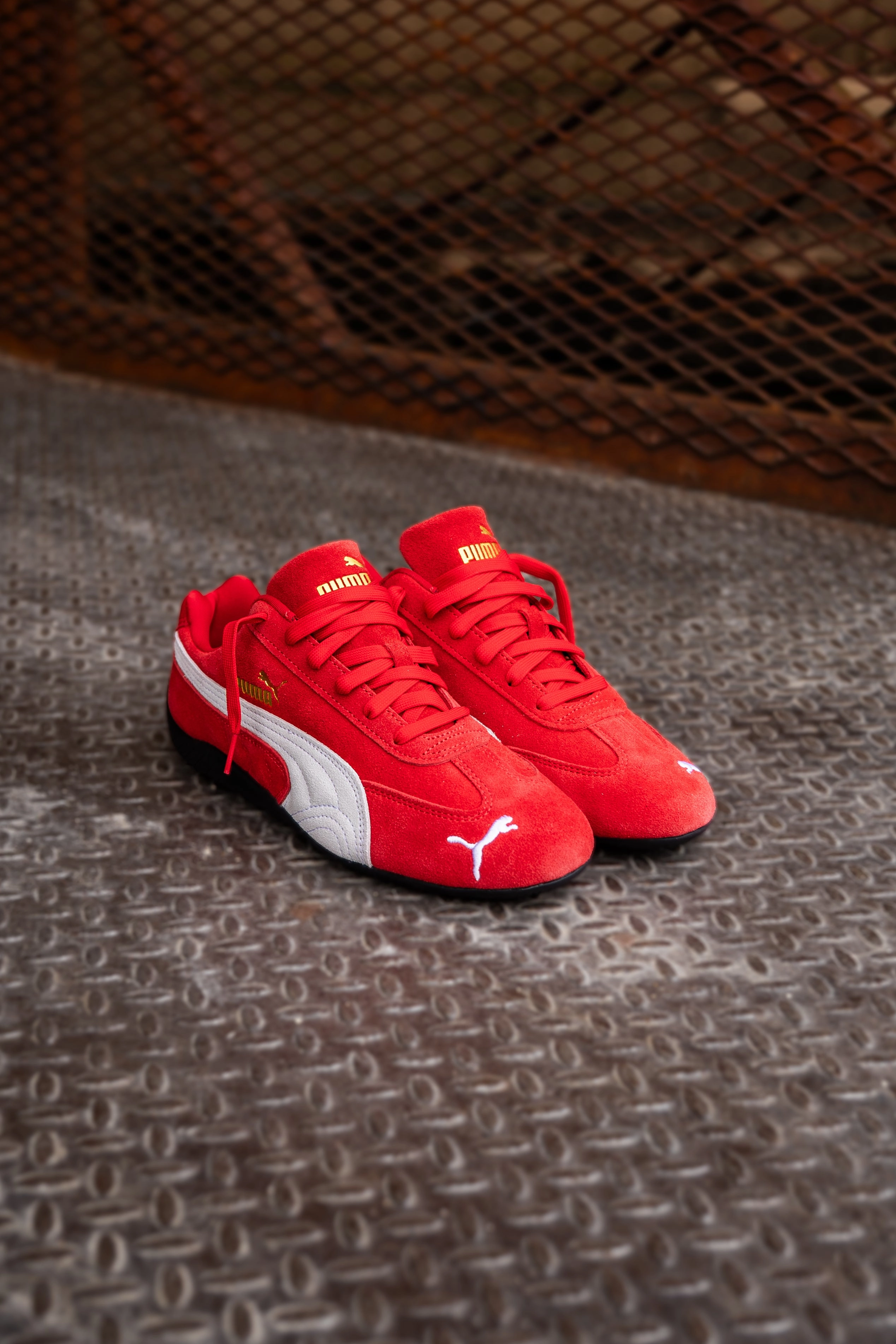 Womens Puma Speedcat OG (Puma Red/Puma White) Puma athletic shoe visuals