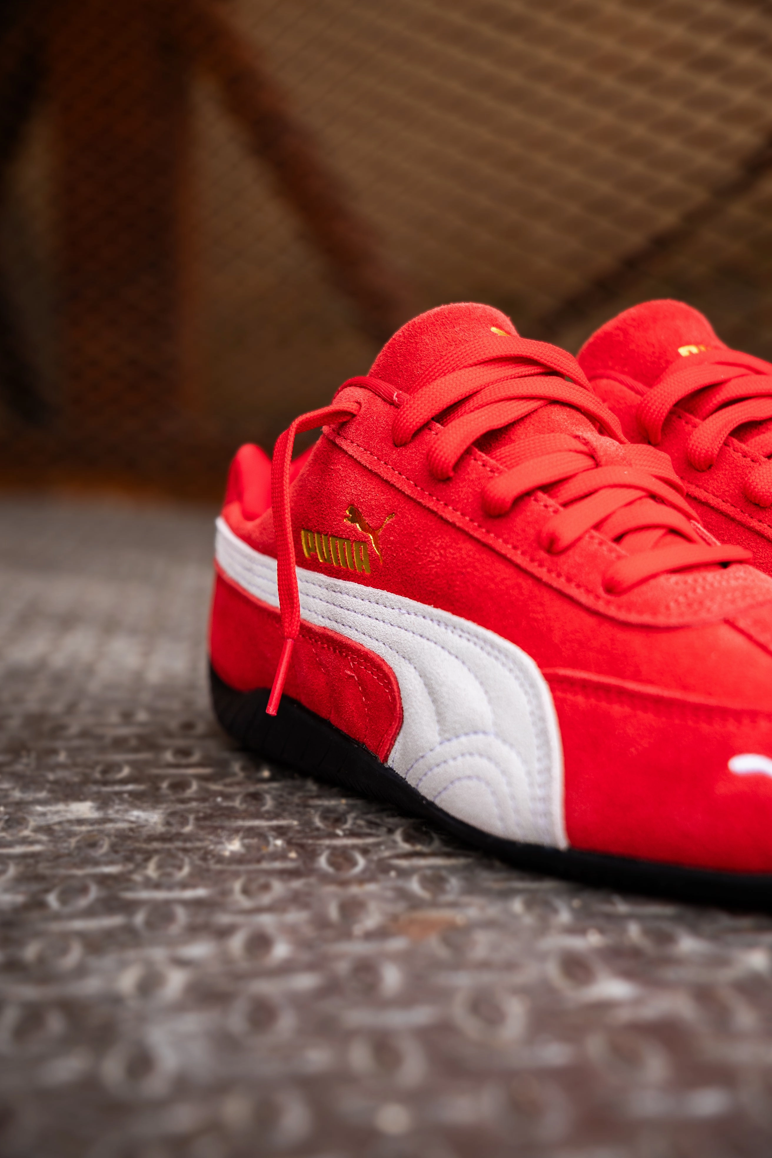 Womens Puma Speedcat OG (Puma Red/Puma White) Puma athletic shoe visuals