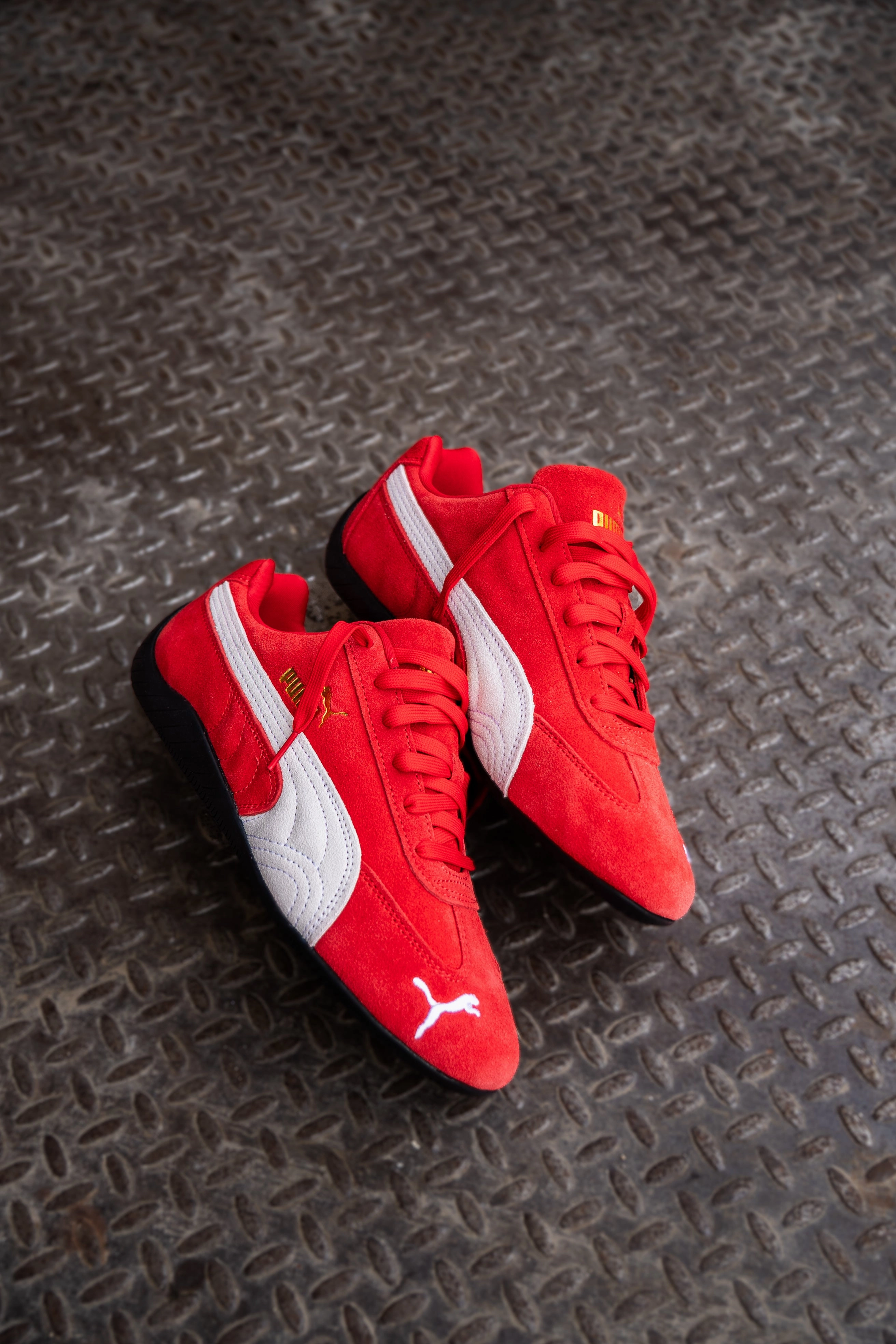 Womens Puma Speedcat OG (Puma Red/Puma White) Puma athletic shoe visuals