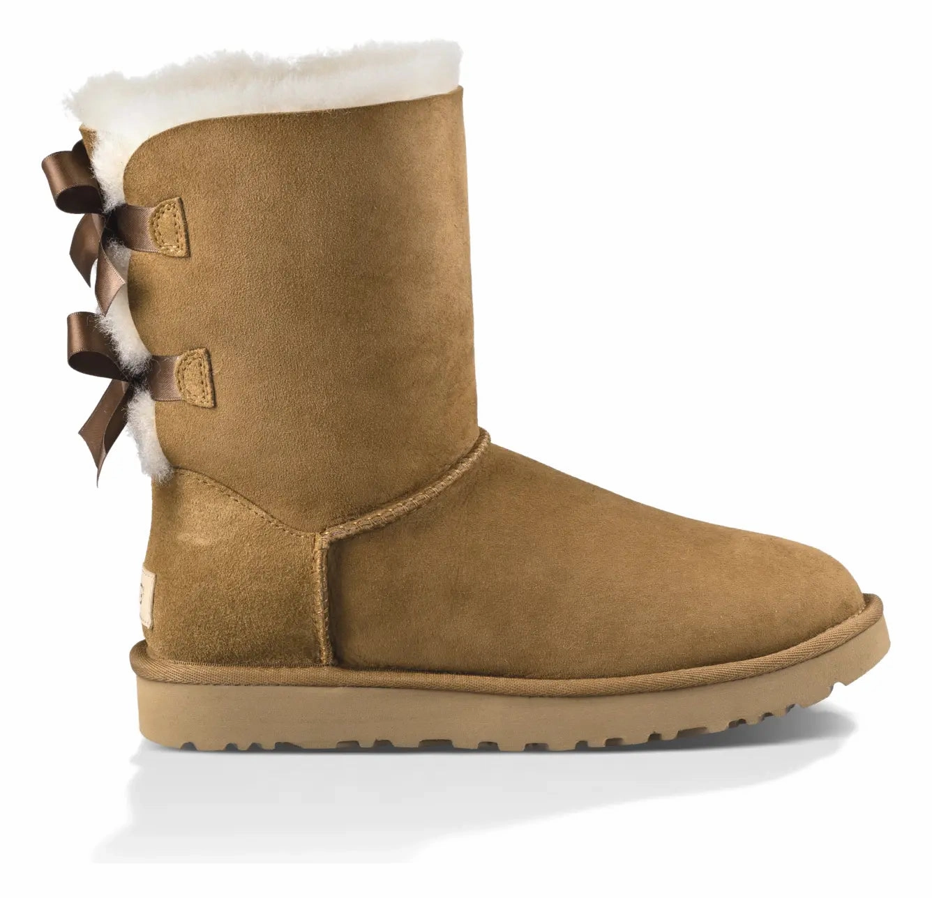 Womens UGG Bailey Bow II  Cozy Sheepskin Boot with Feminine Satin Bows Ugg cozy footwear visuals