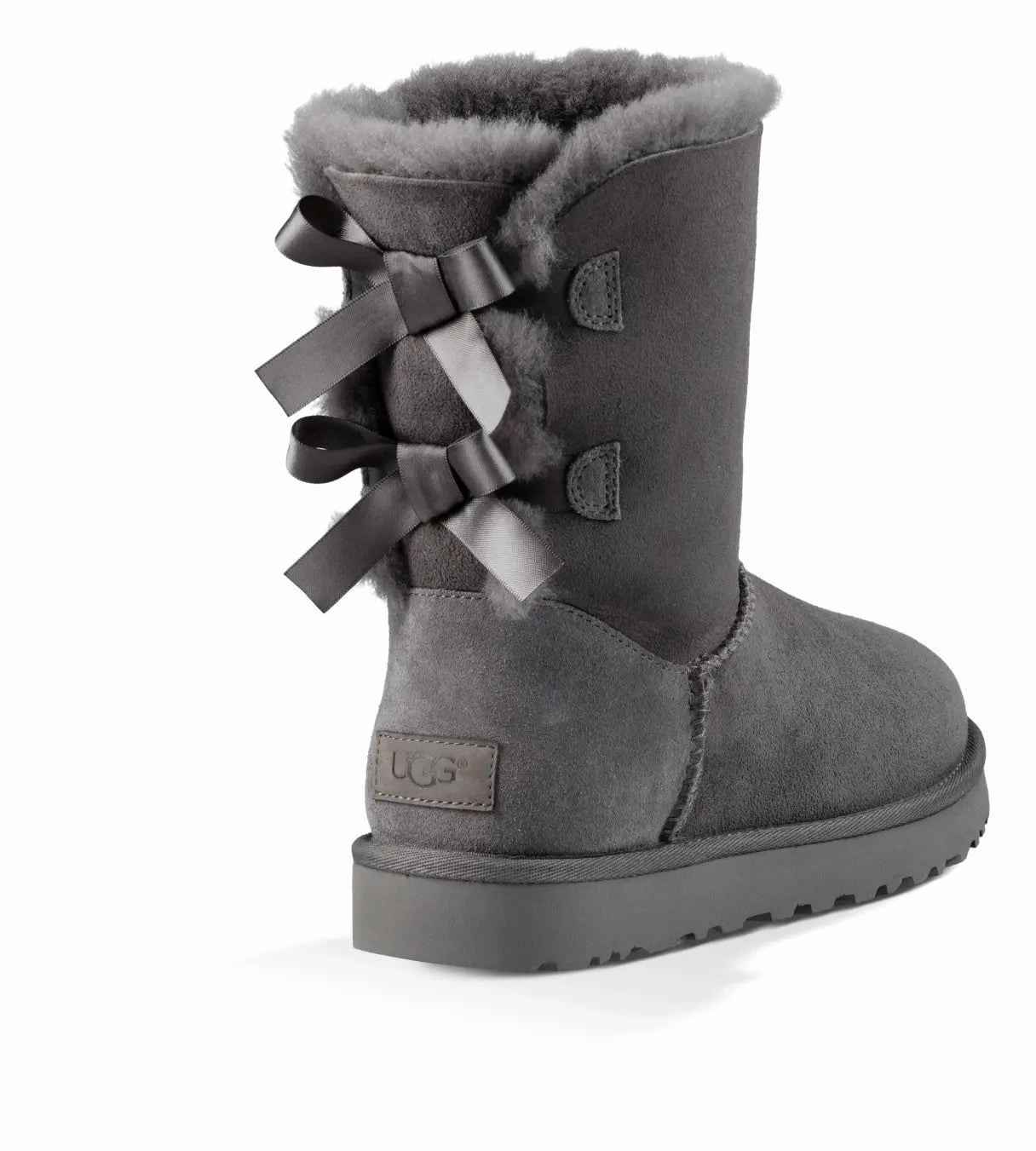 Womens UGG Bailey Bow II  Cozy Sheepskin Boot with Feminine Satin Bows Ugg cozy footwear visuals