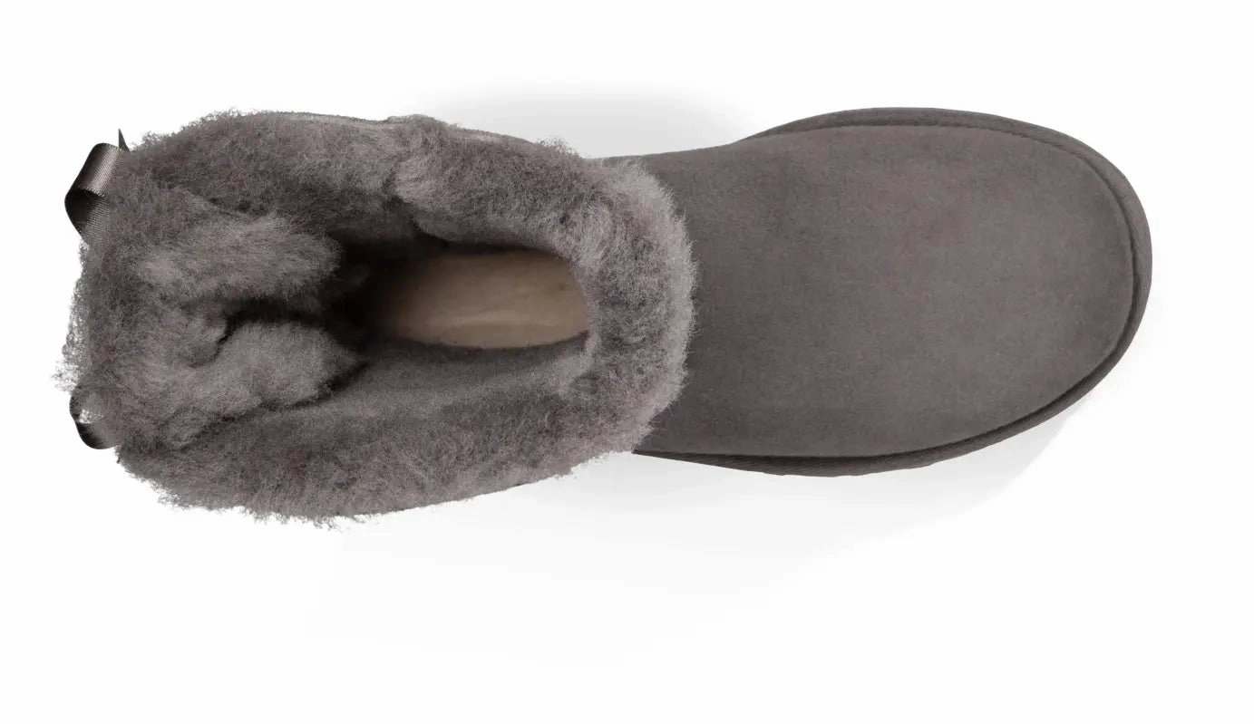 Womens UGG Bailey Bow II  Cozy Sheepskin Boot with Feminine Satin Bows Ugg cozy footwear visuals