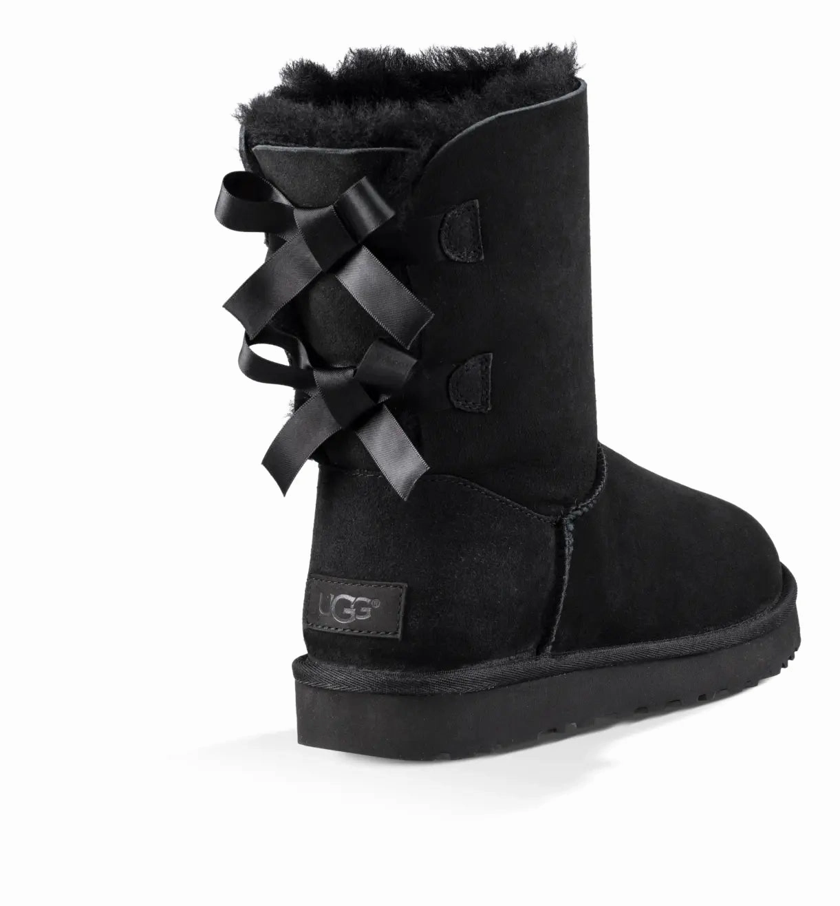 Womens UGG Bailey Bow II  Cozy Sheepskin Boot with Feminine Satin Bows Ugg cozy footwear visuals