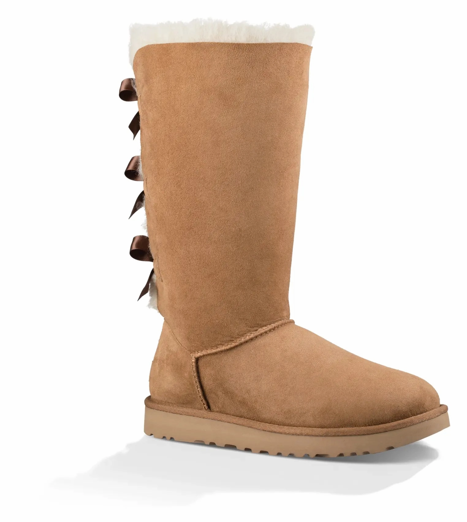 Womens UGG Bailey Bow Tall II  Cozy Sheepskin Boot with Feminine Bows Ugg cozy footwear visuals