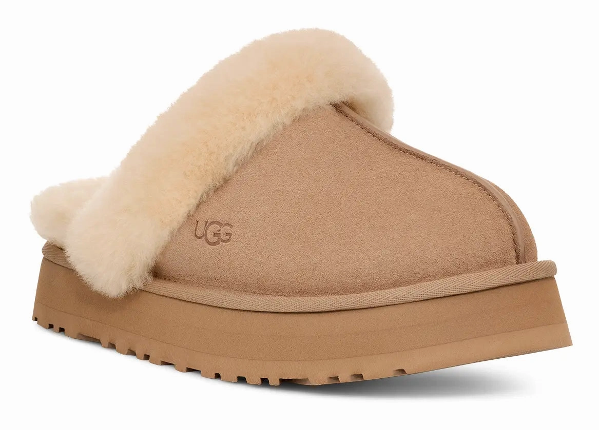Womens UGG Disquette  A Cozy, Elevated Slipper for Everyday Comfort Ugg cozy footwear visuals