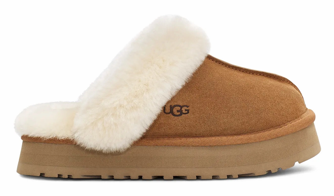 Womens UGG Disquette  A Cozy, Elevated Slipper for Everyday Comfort Ugg cozy footwear visuals