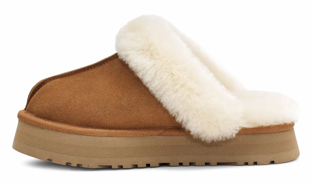 Womens UGG Disquette  A Cozy, Elevated Slipper for Everyday Comfort Ugg cozy footwear visuals