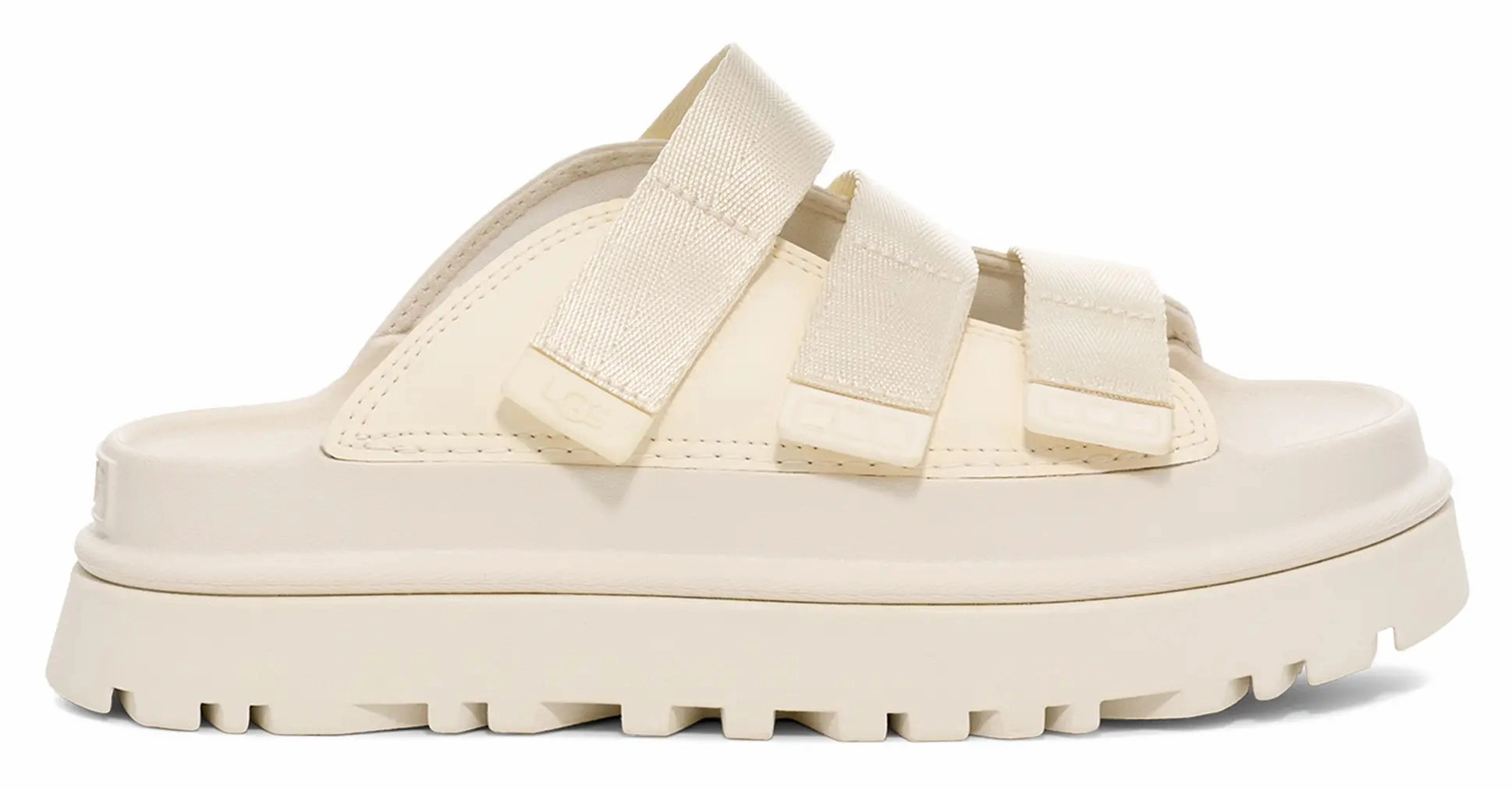 Womens UGG GoldenGlow Slide  Light, Bright & Sustainably Stylish Ugg cozy footwear visuals