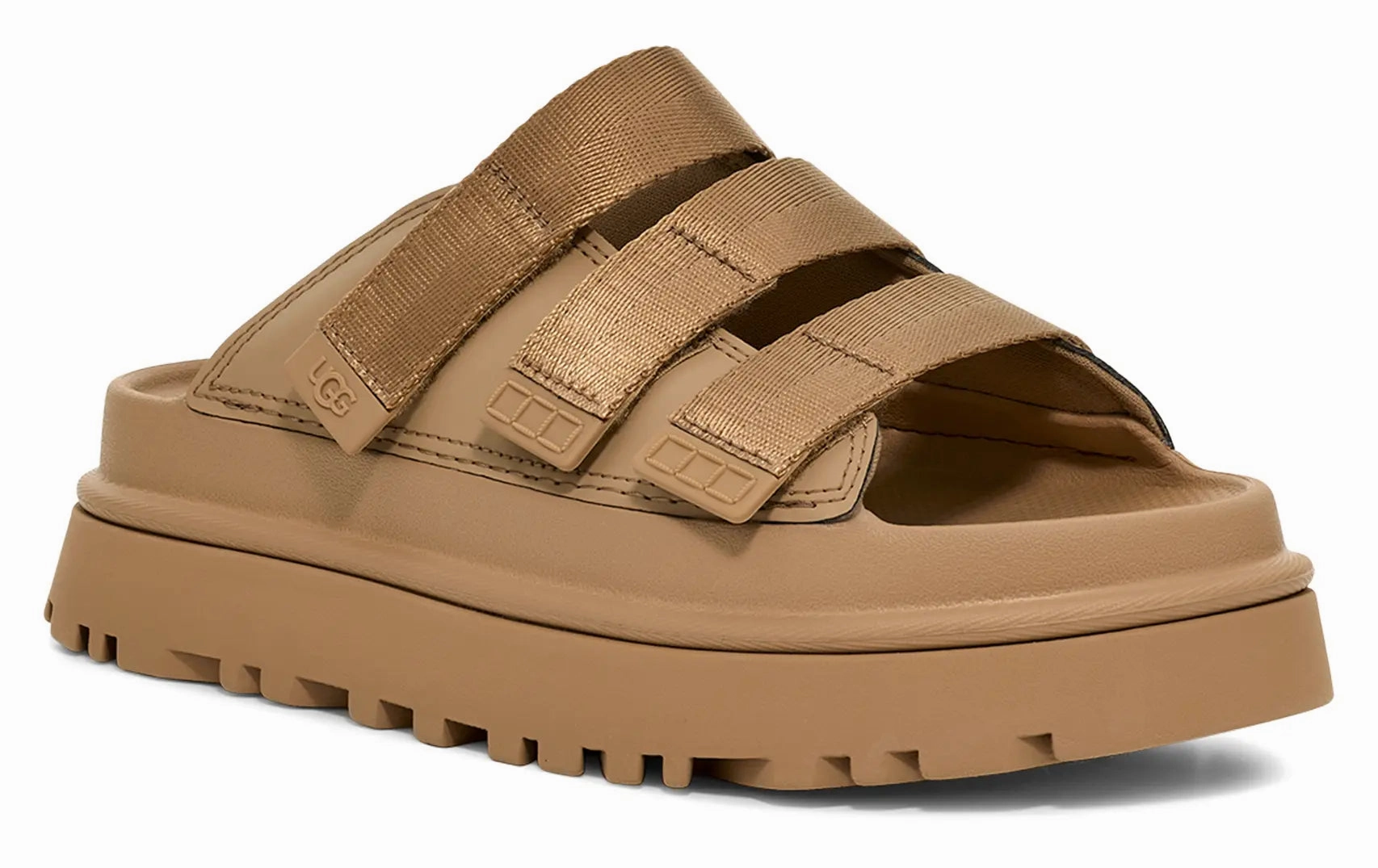 Womens UGG GoldenGlow Slide  Light, Bright & Sustainably Stylish Ugg cozy footwear visuals