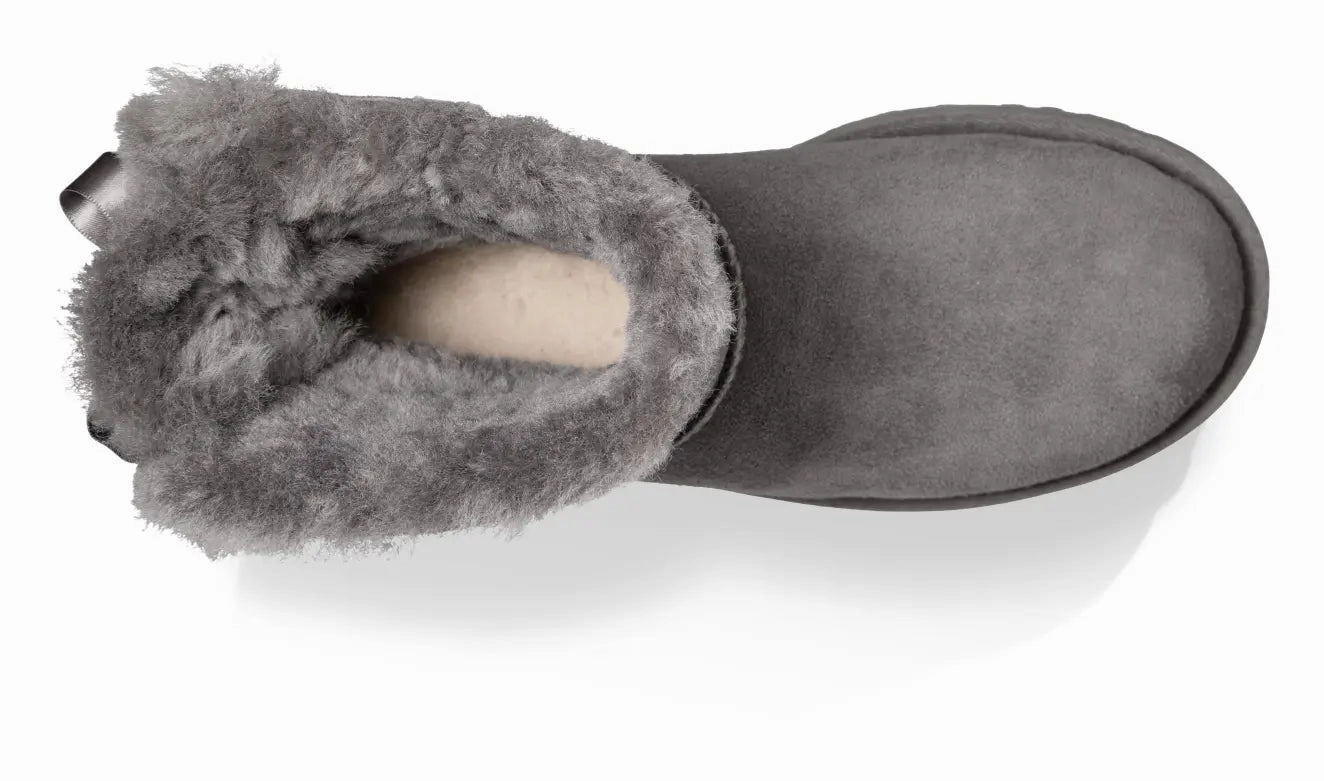 Womens UGG Mini Bailey Bow II  Cozy Sheepskin Boot with a Feminine Touch Ugg cozy footwear visuals