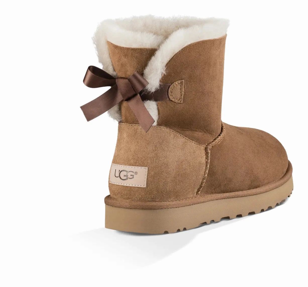 Womens UGG Mini Bailey Bow II  Cozy Sheepskin Boot with a Feminine Touch Ugg cozy footwear visuals