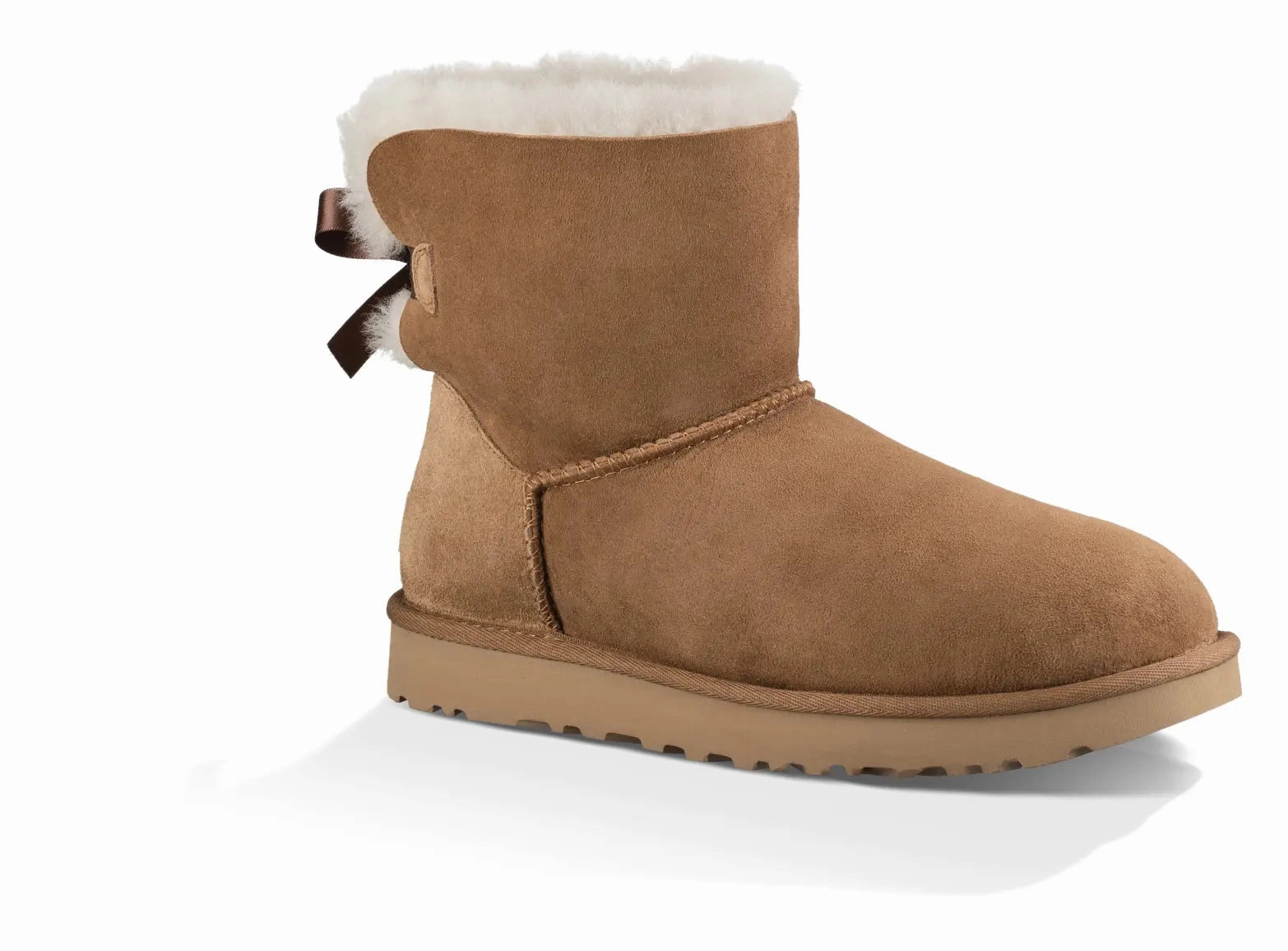 Womens UGG Mini Bailey Bow II  Cozy Sheepskin Boot with a Feminine Touch Ugg cozy footwear visuals