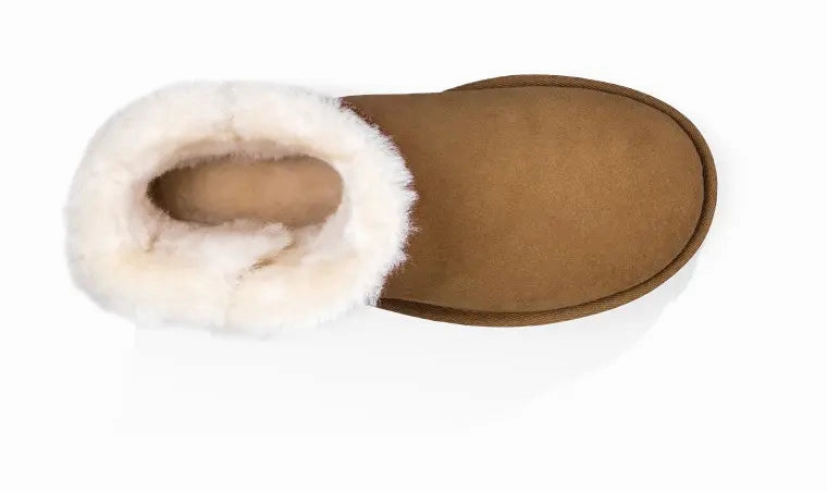 Womens UGG Mini Bailey Button II  Cozy Sheepskin Boot with Versatile Style Ugg cozy footwear visuals